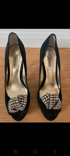 Dune london black suede shoe - dune,