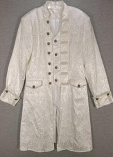 Victorian Steampunk Frock Coat Mens Medium Brocade Renaissance Costume Jacket