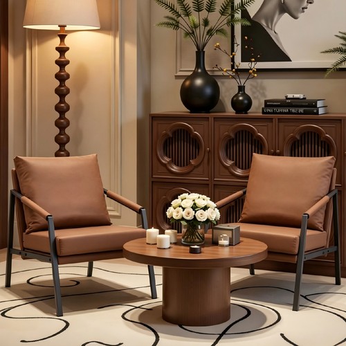 Faux leather accent - faux,