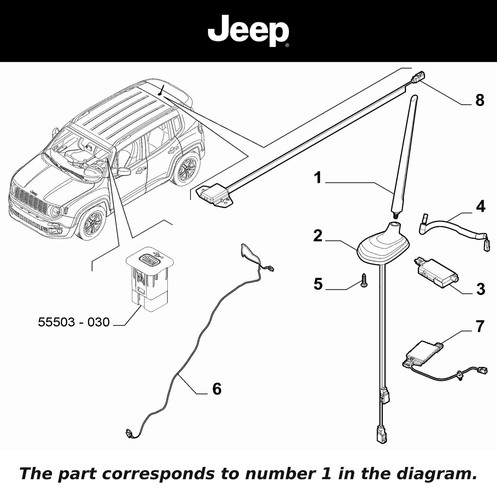 Genuine jeep whip - genuine,