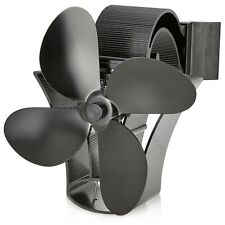 NETTA Adjustable Magnetic Flue Heat Powered Stove Fan For Wood Logs Fireplace