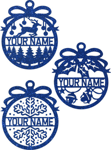 Personalised bauble name - bauble,