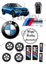 Not official.Personalised Edible Blue BMW Car Cake Topper A4 Icing Sheet