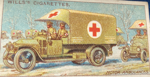 Ww1 lithographic trade card - ,