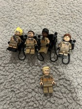 5 Lego Ghostbusters Mini Figures. 4 Include Back Pack