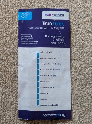 Northern rail timetable - northern,