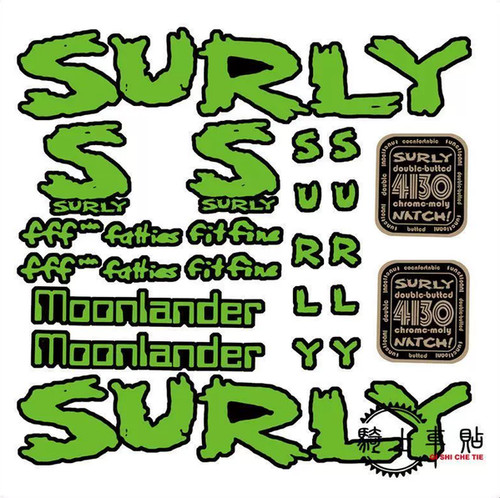 Surly bicycle sticker frame - surly-1, sticker,