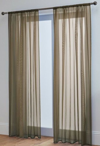Voile curtains pair - voile, (2