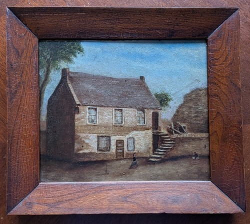 Oil painting house - painting, james