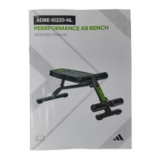 Adidas Performance Ab Bench ADBE-10220 Core Workout Training Sit Up Bench
