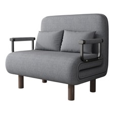 Double Folding 5 Position Convertible Sleeper Armchair Chair Sofa Bed NEW-