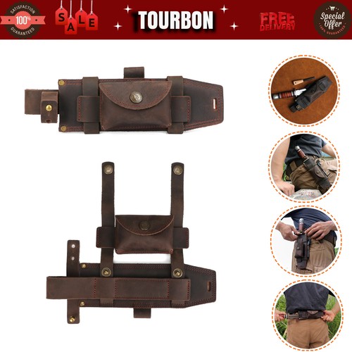 Tourbon leather fixed blade - tourbon,