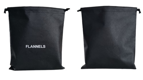 Flannels black small hessian - flannels,