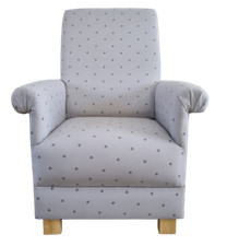 Chair Stars Nursery Armchair Clarke Etoile Grey Fabric Adult White Accent 