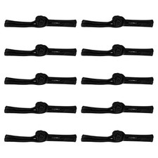 10 Pairs Chinese Knots Frog Buttons Closure Black Buttons Fasteners,3.54x0.47"