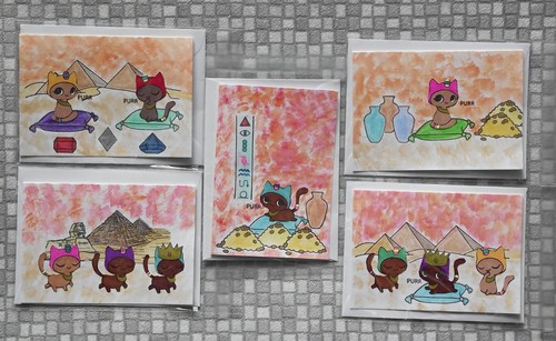 Cute cats egypt pyramids - cute,