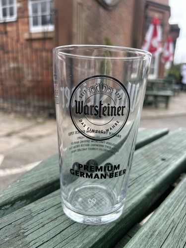 Warsteiner pint beer glasees - beer,