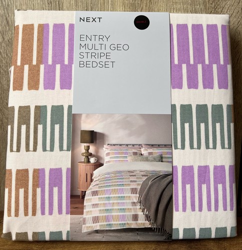 Entry multi geo stripe bedding - entry,