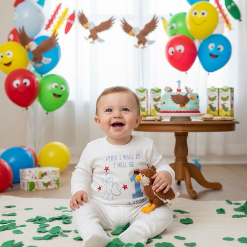 Baby boy personalised - boy, white