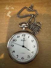 WOODFORD Mechanical pocket watch with chain. Working