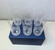 Rona Lily Frosted Drinking Glasses Tumblers X6 Boxed