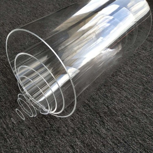 Clear acrylic round - clear, tube