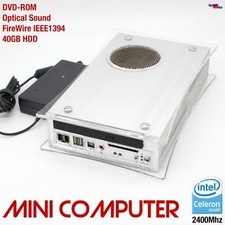 Micro Mini Computer Celeron 2400MHz 40GB DVD-ROM Windows 98 DOS Old Games