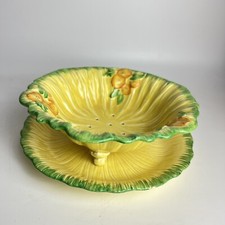 Vintage Crown Ducal Fruit Draining Bowl And Plate