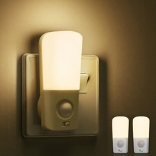 LOHAS-LED Motion Sensor Night Light Plug in Wall[2 Pack], Warm White 3000K