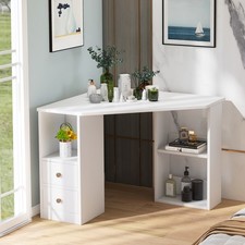 L-Computer Desk Corner Computer Desk with Large Storage Space