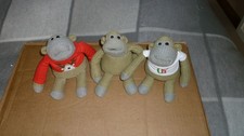 3 PG TIPS MONKEYS, ORIGINAL PG CHIMPS 11cm sitting, T Shirt, Xmas Top, naked
