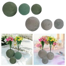 3 Pieces Floral Foam Brick Wet & Dry Spheres Plant Foams Base Bouquet Holder for