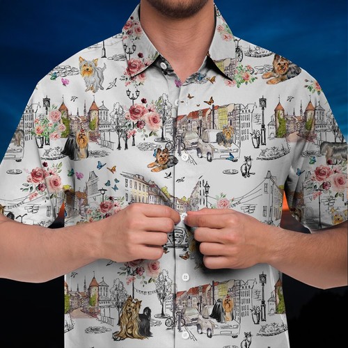Silky terrier hawaiian shirt - terrier,