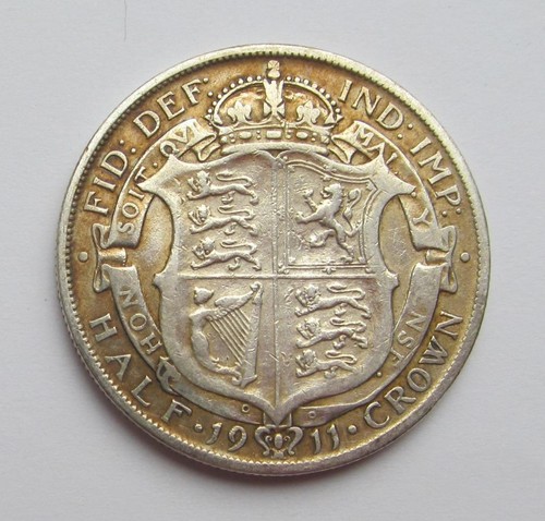 George silver 1911 halfcrown - silver,