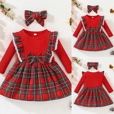 Christmas Baby Girls Plaid