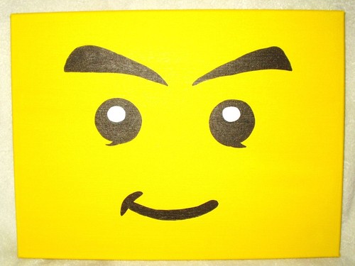 Canvas painting lego yellow - painting,