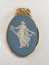 WEDGWOOD FLORAL GIRL CAMEO IN