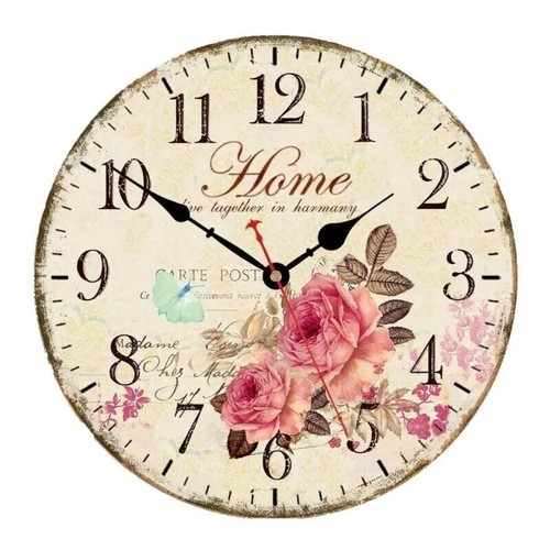 Rose flowers wall clock - 12,