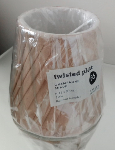 Twisted pleat lampshade beige - pleat,