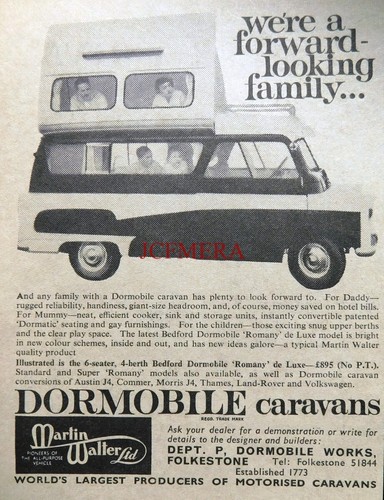 Bedford dormobile caravan - bedford,