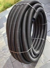 UK MADE UNDERGROUND ELECTRICAL CABLE DUCTING TWINWALL HDPE 50mm/ 63mm  + TAPE