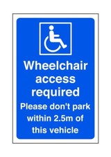 Wheelchair access required