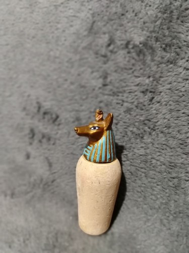 Egyptian small canopic jar - egyptian,