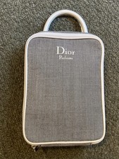 Christian Dior Parfums Trousse de Toilette Canvas Toiletry / Cosmetics Bag Pouch