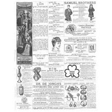 Victorian Adverts; Louis Velveteen, Cheylesmore Tricycle - Antique Print 1885