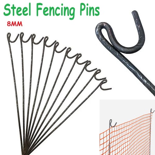 Metal fence pins - fence, steel