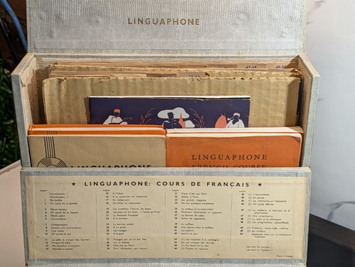 Vintage linguaphone french - linguaphone,