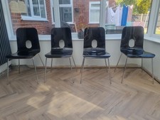 Primo Black Dining Chairs x 4