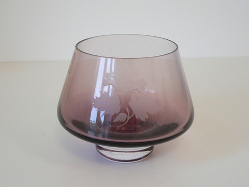 Caithness footed glass bowl - footed,