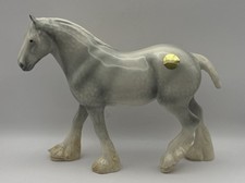 John Beswick Large Grey Shire Horse 18 cm Original Box